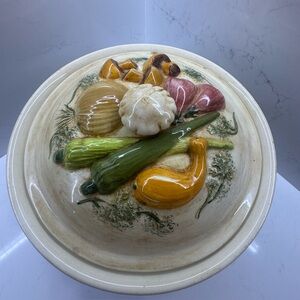 Vintage Los Angeles Potteries Covered Vegetable Tureen 1971 USA 616